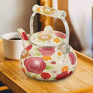 2.5升加厚珐琅搪瓷壶烧水壶茶壶凉水壶奶壶平底壶电磁炉 燃气通用