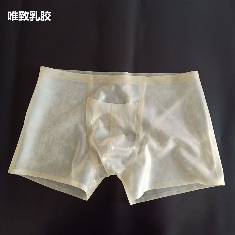 纯天然乳胶男士内裤短裤平角紧身