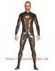透明黑色定做0.3mm 纯天然乳胶连体紧身衣高弹男式 Latex catsuit