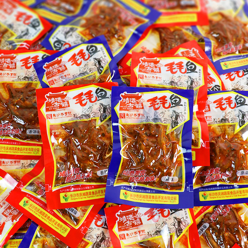湖南特产香辣毛毛鱼靖港古镇小鱼仔原味小鱼干即食鱼零食辣味零食