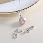 S925纯银瓜子扣吊坠头珍珠配件项链挂坠珍珠坠子手工纯银托简单