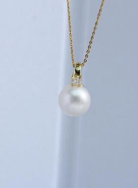 DIY配件S925纯银时尚单钻吊坠