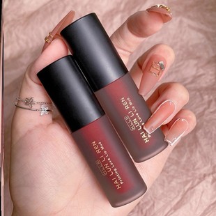 口红持久不沾杯不掉色玫红色焦糖色体验装男士女士精华学生党杏色