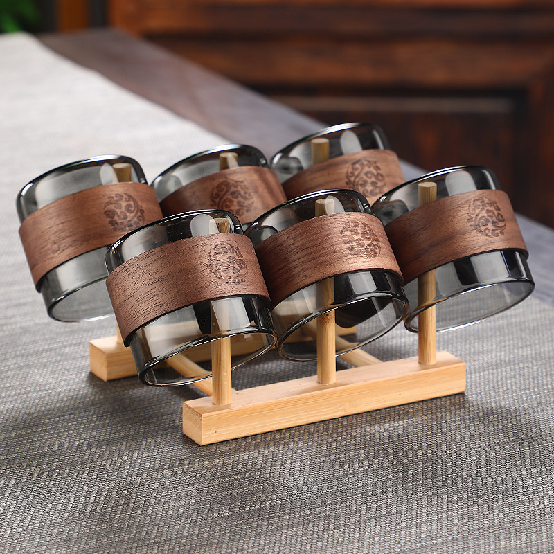 烟灰玻璃小茶杯耐高温防烫高档品茗杯主人杯茶壶公道杯茶具套装,餐饮具,茶杯,淘宝优惠券,粉丝福利购,淘宝优惠卷