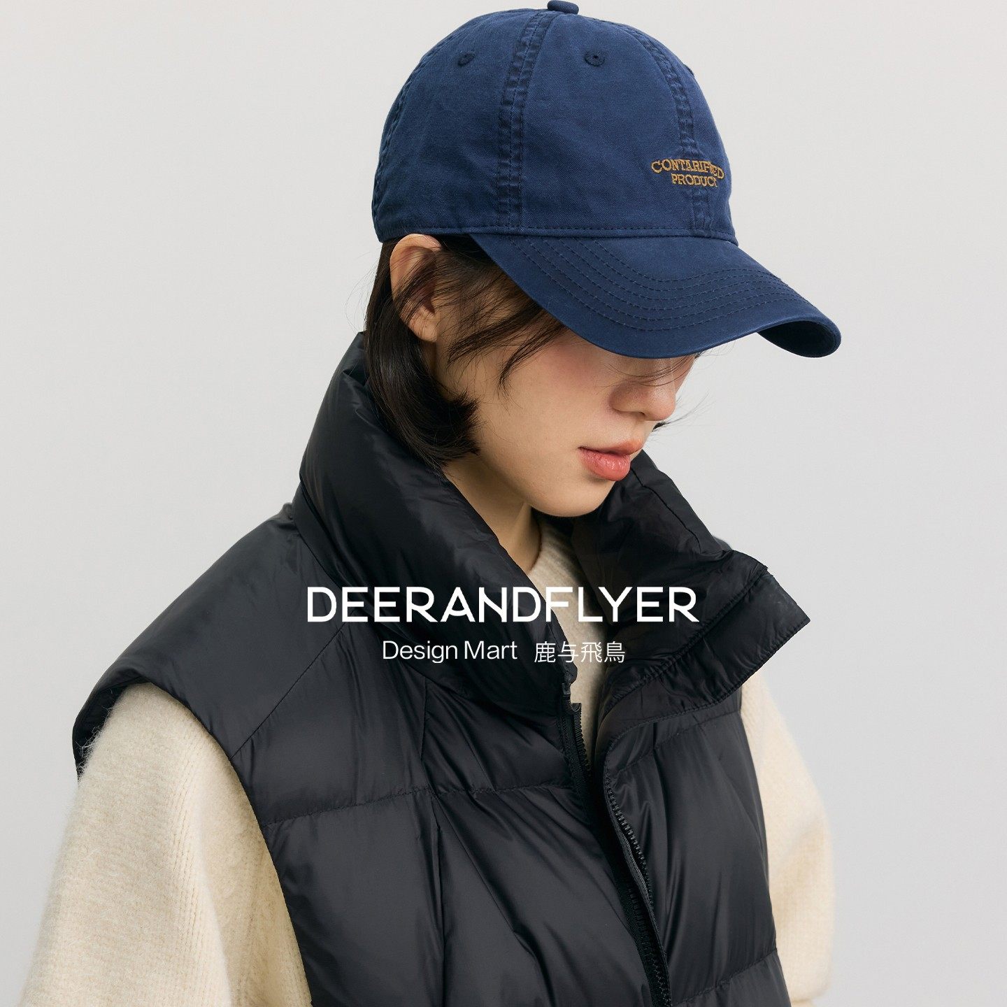 好帽型显脸小纯棉刺绣鸭舌帽