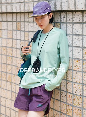 鹿与飞鸟＜SSS系列＞“森呼吸”舒适凉感圆领宽松三色长袖T恤6859