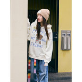 自发热加绒连帽涂鸦卫衣6264 汪汪小狗日记 鹿与飞鸟 闲暇时间