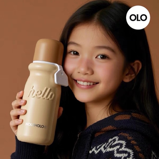 holoholo儿童保温杯子女学生便携halohalo水杯helohel吼咯吼咯