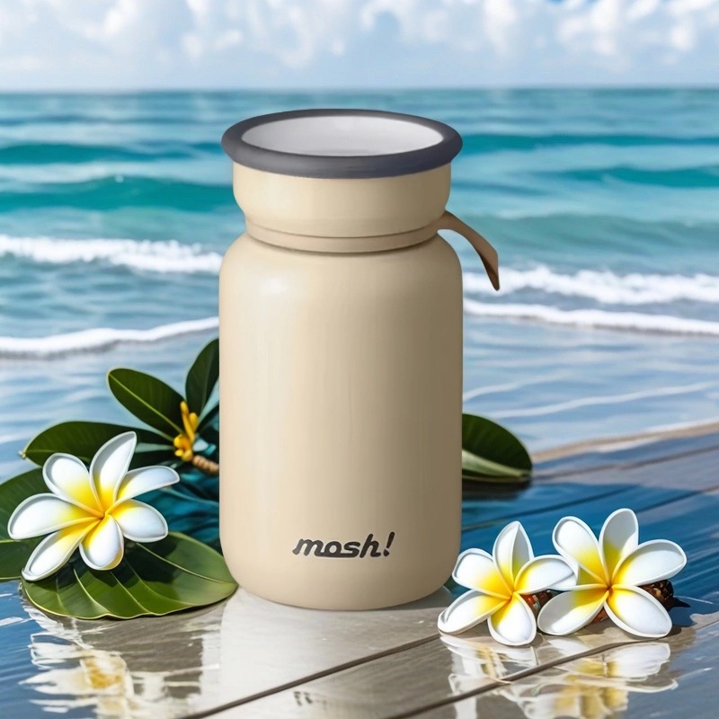 日本mosh拿铁保温杯200ml女水杯mash可爱mish咖啡杯迷你mush学生