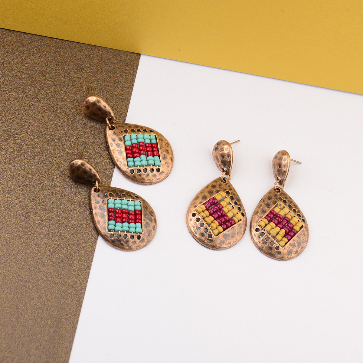 欧美复古宫廷气质vintage古铜色