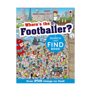 Footballer Fun 英文原版 找找足球运动员在哪里 进口英语原版 Ladybird 英文版 With 书籍 Where 趣味找找书 the