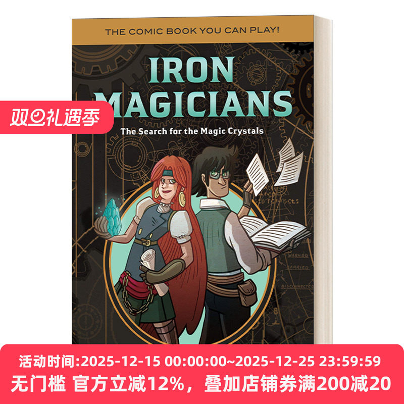 英文原版 Iron Magicians The Search for the Magic Crystals Comic Quests 05 漫画任务系列5 钢铁魔术师 寻找魔法水晶 英文版