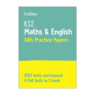 SATs 英文原版 进口英语原版 英文版 Papers Collins 柯林斯小学数学英语练习卷 and Practice Maths English 4套完整试题 书籍 KS2