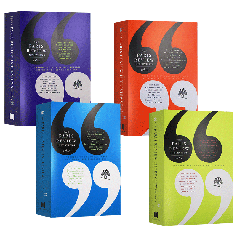 巴黎评论作家访谈1-4册英文原版