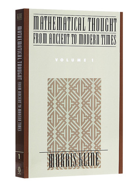 从古代到近代的数学思想 第1卷 Mathematical Thought from Ancient to Modern Times  Volume 1 英文原版科学技术学习参考书