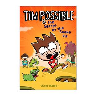 英文原版 Tim Possible & the Secret of the Snake Pit 蒂姆和时光旅行霸王龙卷三 精装 儿童幽默冒险小说 进口英语原版书籍