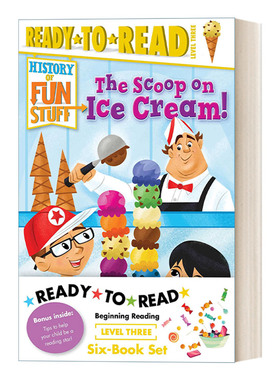 英文原版 History of Fun Stuff Ready-to-Read Value Pack 有趣食物的历史6册盒装 Ready to read level 3 英文版 进口英语书籍