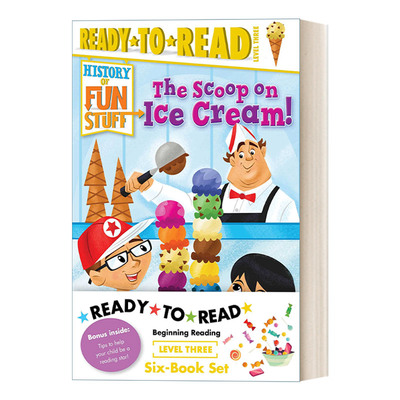 英文原版 History of Fun Stuff Ready-to-Read Value Pack 有趣食物的历史6册盒装 Ready to read level 3 英文版 进口英语书籍