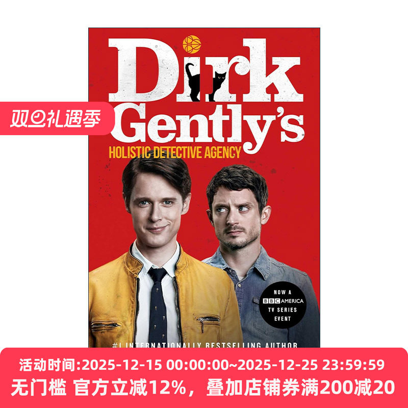 英文原版 Dirk Gently's Holistic Detective Agency 全能侦探社1 德克的全方位侦探事务所 影视封面 英文版 进口英语原版书籍