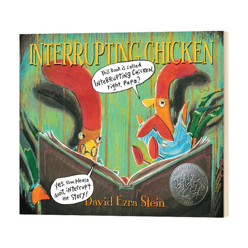 Interrupting Chicken 爱打岔的小鸡 2011年凯迪克大奖绘本 英文原版儿童纸板书