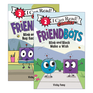 英文原版 Friendbots 朋友机器人 2册 I Can Read Comics Level 2 分级阅读儿童漫画 英文版 进口英语原版书籍
