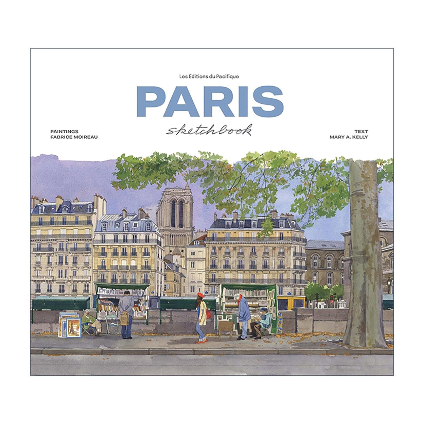 英文原版 Paris Sketchbook 巴黎水彩速写画册精装 英文版 进口英语原版书籍