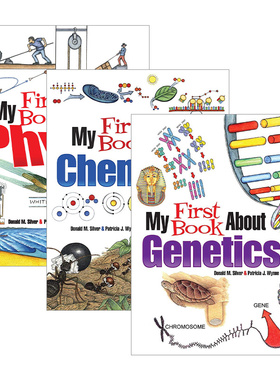 英文原版 My First Book About Chemistry/Genetics/Physics 我的第一本关于化学/遗传学/物理的书3册 英文版 进口英语原版书籍
