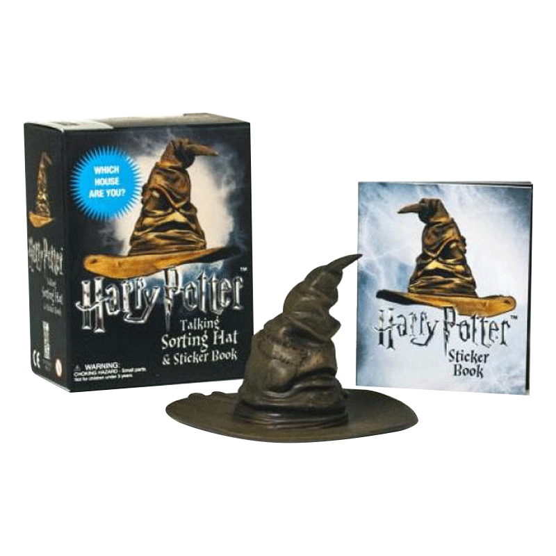 哈利 波特会说话的分院帽和贴纸书 Harry Potter Talking Sorting Hat and Sticker Book 英文原版艺术读物 进口英语书籍