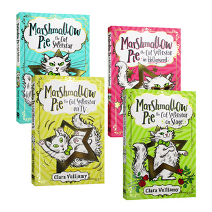 棉花糖派巨星猫系列漫画4册 Marshmallow Pie the Cat Superstar1-4  漫画插图 英文原版儿童初章桥梁小说读物 进口英语书籍