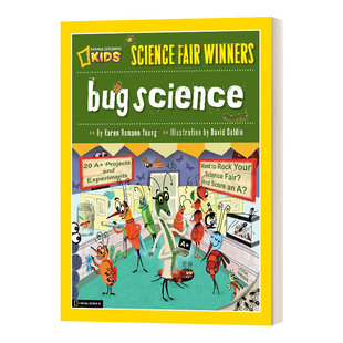 Winners Bug 国家地理儿童读物 Science 进口书籍 英文原版 Fair 项目和实验 科学博览会获奖者昆虫科学 20个节肢动物