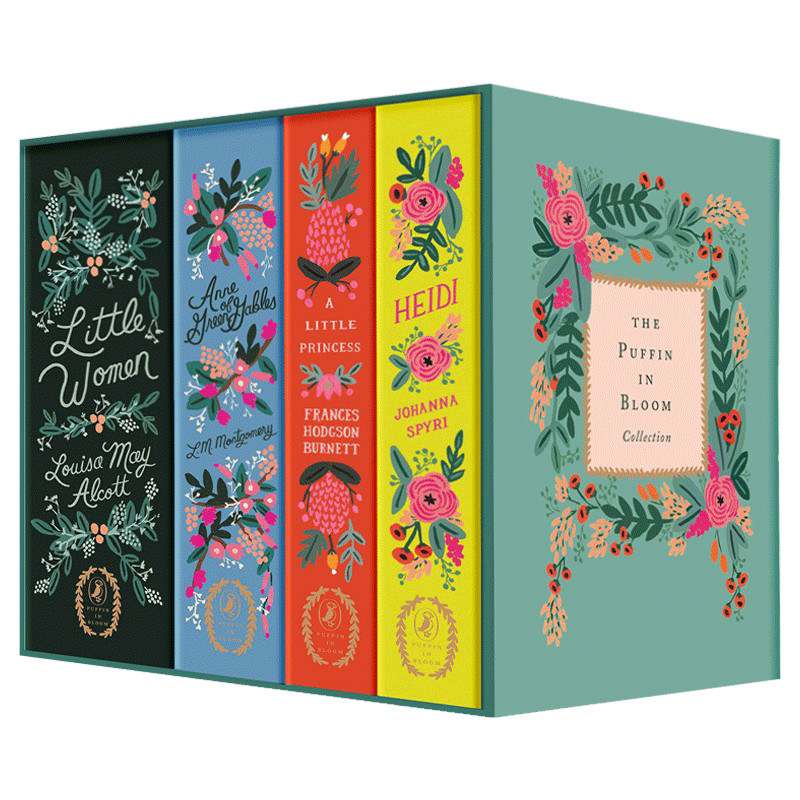企鹅繁花女孩经典套装 The Puffin in Bloom Collection 精装 英文原版儿童文学 小妇人 小公主 海蒂 绿山墙的安妮 进口英语书籍