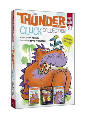 英文原版 The Thunder and Cluck Collection Boxed Set 恐龙和朋友3册盒装 Ready to Read准备读阅读分级1 漫画版 进口英语书籍