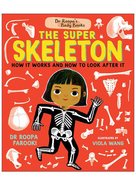 英文原版 Dr Roopa's Body Books The Super Skeleton 鲁帕医生博士的人体之书 超级骨骼 精装绘本 英文版 进口英语原版书籍