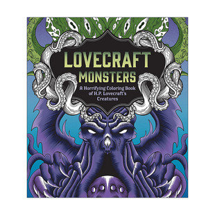 Horrifying Lovecraft 洛夫克拉夫特恐怖怪物涂色书 英文原版 Creature Coloring Monsters Book 英文版