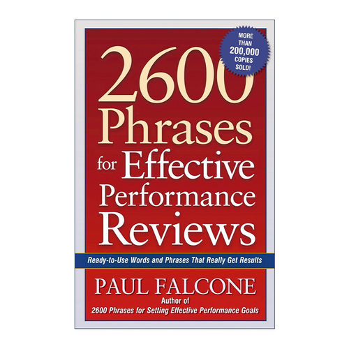 英文原版 2600 Phrases for Effective Performance Reviews 有效绩效考核的2600条短语 人力资源管理书籍 英文版 进口英语原版书