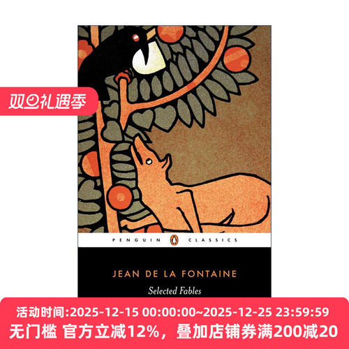英文原版 Selected Fables Penguin Classics 拉封丹寓言选集 企鹅经典 Jean de la Fontaine 英文版 进口英语原版书籍