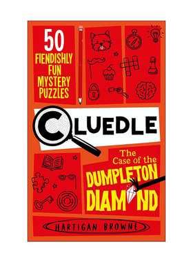 英文原版 Cluedle The Case of the Dumpleton Diamond 解谜益智游戏书 邓普顿钻石案 50道推理解密谜题 进口英语原版书籍