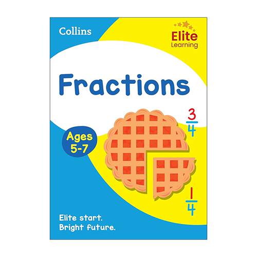 英文原版 Collins Elite Learning Fractions Ages 5-7 柯林斯儿童数学教材教辅 分数 英文版 进口英语原版书籍