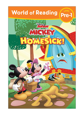 World of Reading Mickey Mouse Funhouse Homesick! 迪士尼阅读世界分级读物 米奇老鼠 英文原版儿童读物 进口英语书籍