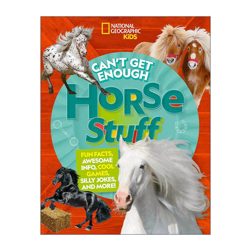 英文原版 Can't Get Enough Horse Stuff 关于马的知识总是不够 儿童动物科普百科 含笑话 游戏谜题 英文版 进口英语原版书籍