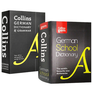 柯林斯德语词典+语法 袖珍版 Collins German Dictionary and Grammar 英文原版字典 进口学习工具书