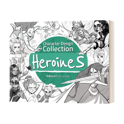 Character Design Collection Heroines 角色设计集 女英雄 英文原版游戏人物设计参考书 进口英语书籍