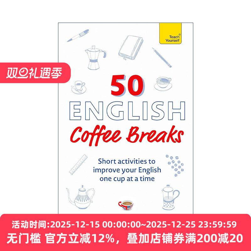 英文原版 50 English Coffee Breaks 间隙时间学习英语 英文版 进口英语原版书籍