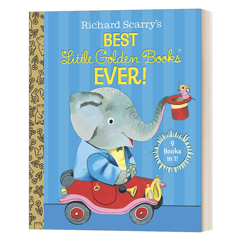 英文原版 Richard Scarry’s Best Little Golden Books Ever理查德·斯凯瑞棒呆了兰登书屋精装小金书英文版进口英语原版书籍