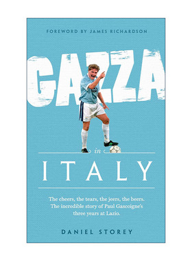英文原版 Gazza in Italy 加扎在意大利 英格兰球星保罗·加斯科因传记 精装 英文版 进口英语原版书籍
