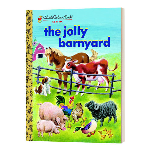 The Jolly Barnyard (Little Golden Book) 欢乐的谷仓 兰登书屋精装小金书