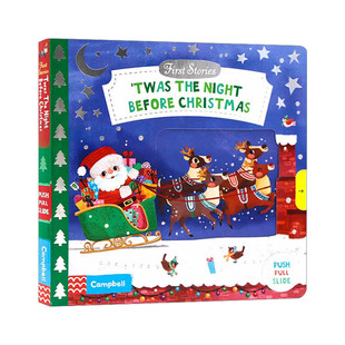 Before Christmas 儿童英语启蒙认知绘本 the 进口英语亲子互动书籍 英文原版 Night 操作机关书 Twas 圣诞前夜