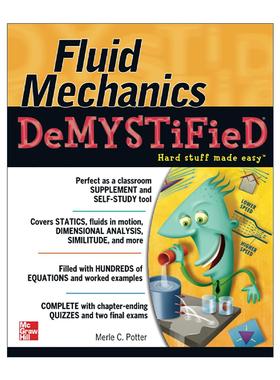 英文原版 Fluid Mechanics Demystified 流体力学 自学向导系列 英文版 进口英语原版书籍