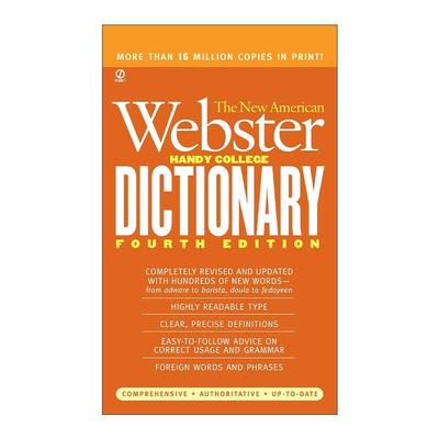 英文原版 The New American Webster Handy College Dictionary 新美国韦伯斯特便携大学词典 第四版 英文版 进口英语原版书籍