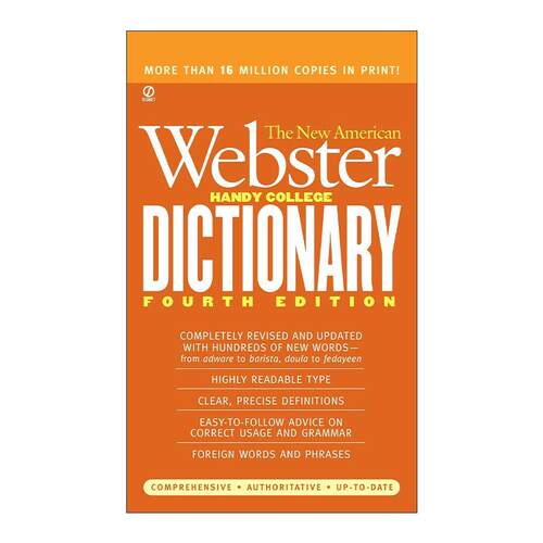 英文原版 The New American Webster Handy College Dictionary 新美国韦伯斯特便携大学词典 第四版 英文版 进口英语原版书籍
